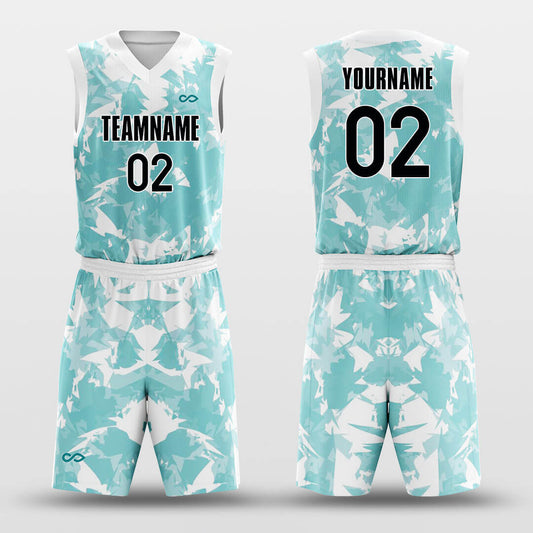 Hazy Blue - Custom Sublimated Basketball Jersey Set