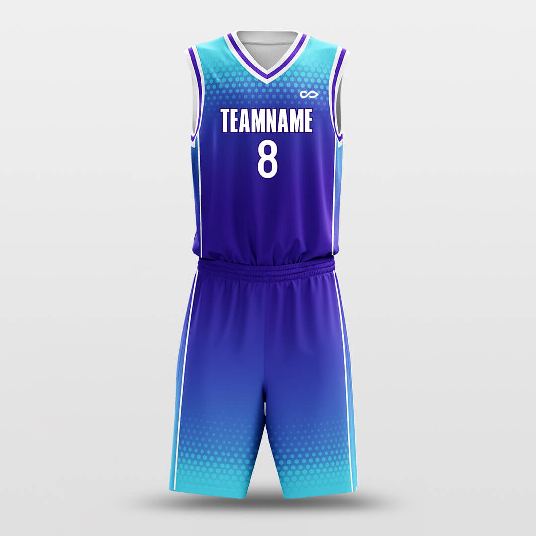Ice Lake- Custom Sublimated Basketball Jersey Set Fade Fashion