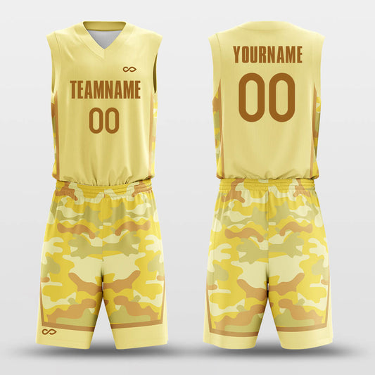 Jungle Camouflage- Custom Sublimated Basketball Jersey Set