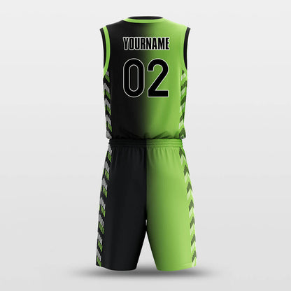 Magic Green- Custom Sublimated Basketball Jersey Set Fade Fashion