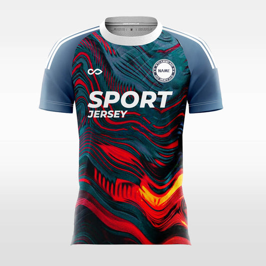 Custom Magma Print Sublimation Handball Tops Jersey