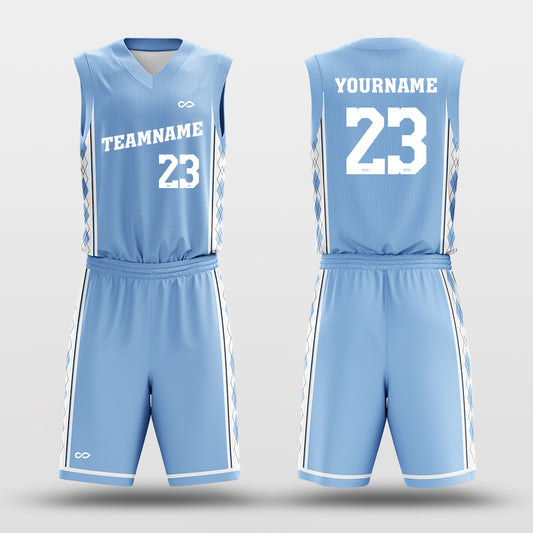 NCAA Blue - Custom Basketball Jersey Set Design for Team