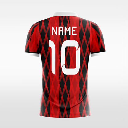 Custom Pink Check Pinstripe Sport Soccer Tops Jersey