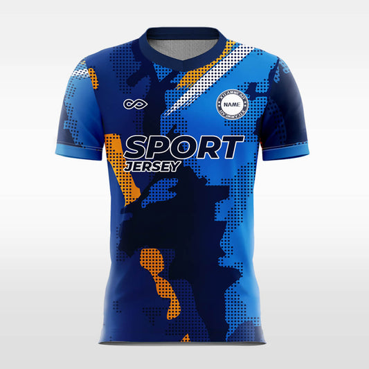 Custom Fancy Sublimation Short Sleeve Soccer Uniform Jersey