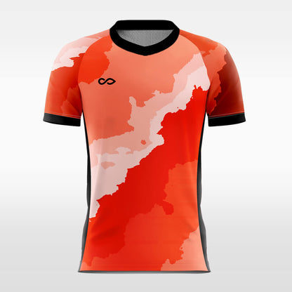 Custom Ink Shading Print Sublimation Soccer Tops Jersey