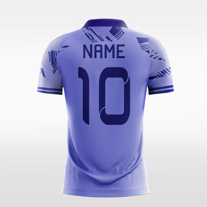 Custom Purple Print Sublimation Sport Soccer Tops Jersey