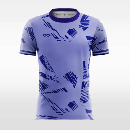 Custom Purple Print Sublimation Sport Soccer Tops Jersey