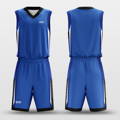 Custom Ocean Blue Adult Youth Basketball Uniform