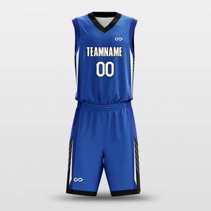 Custom Ocean Blue Adult Youth Basketball Uniform