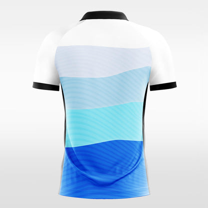 Custom Rivers Color Block Quarter Sublimation Soccer Tops Jersey