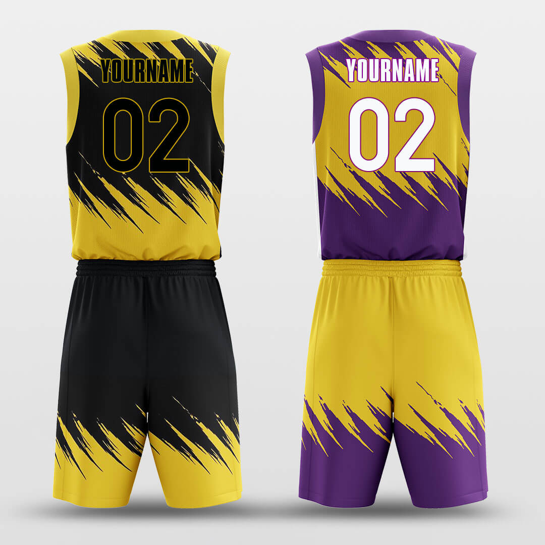 Scratches - Custom Reversible Basketball Jersey Set Sublimated