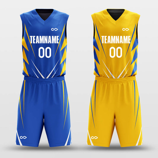 Sharp- Custom Reversible Basketball Jersey Set Sublimated