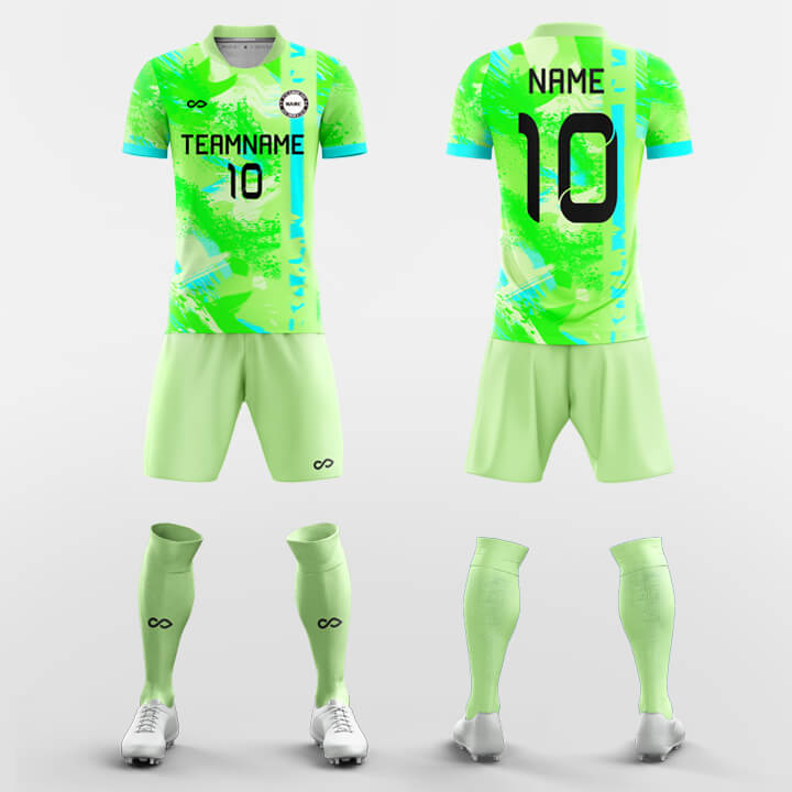 Custom Dynamic Storm Soccer Jerseys Set Sublimated Design Kit