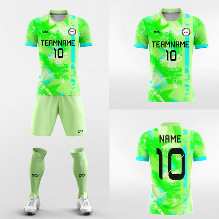 Custom Dynamic Storm Soccer Jerseys Set Sublimated Design Kit