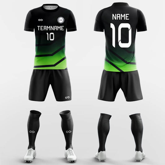 Custom Print Ombre Uniform Soccer Sets Jersey Kit