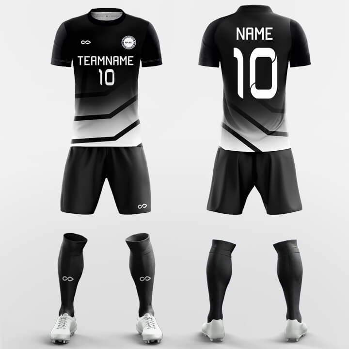 Custom Print Ombre Uniform Soccer Sets Jersey Kit