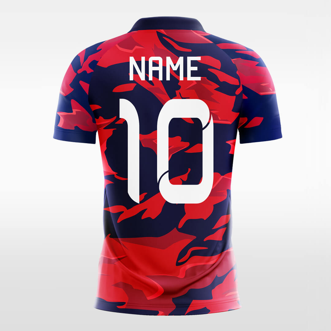 Red soccer jersey