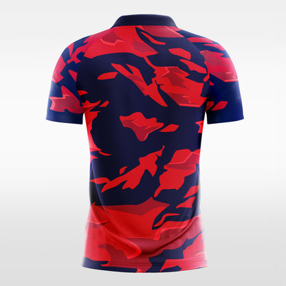 Custom All Over Print Red Sublimation Soccer Uniform Jersey