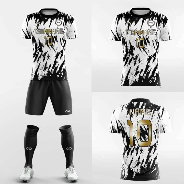 Custom Splash Ink Soccer Jerseys Set Sublimated Design Kit