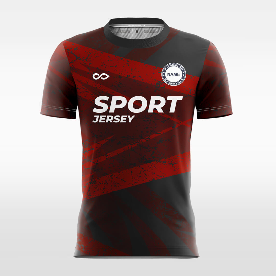 Custom Scrawl Print Sublimation Sport Soccer Tops Jersey