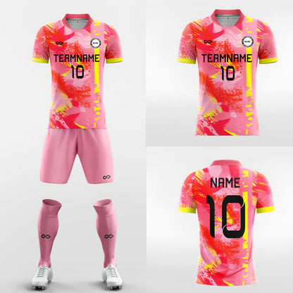 Custom Dynamic Storm Soccer Jerseys Set Sublimated Design Kit