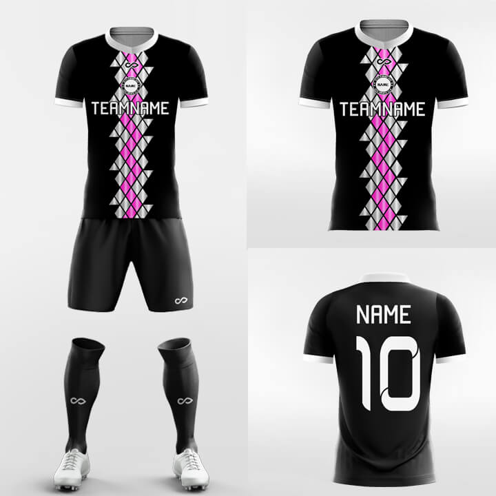 Custom Geometric Storm Uniform Soccer Sets Jersey Kit