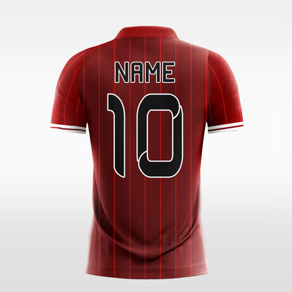 Custom Vertical Strip Sublimation Soccer Tops Jersey