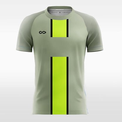 Custom Yellow Striped Sublimation Soccer Tops Jersey