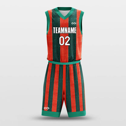 Stripes- Custom Sublimated Basketball Jersey Set Pinstripe