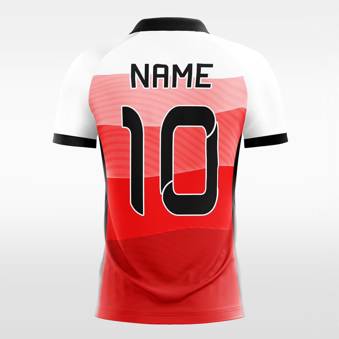 Custom Rivers Color Block Quarter Sublimation Soccer Tops Jersey