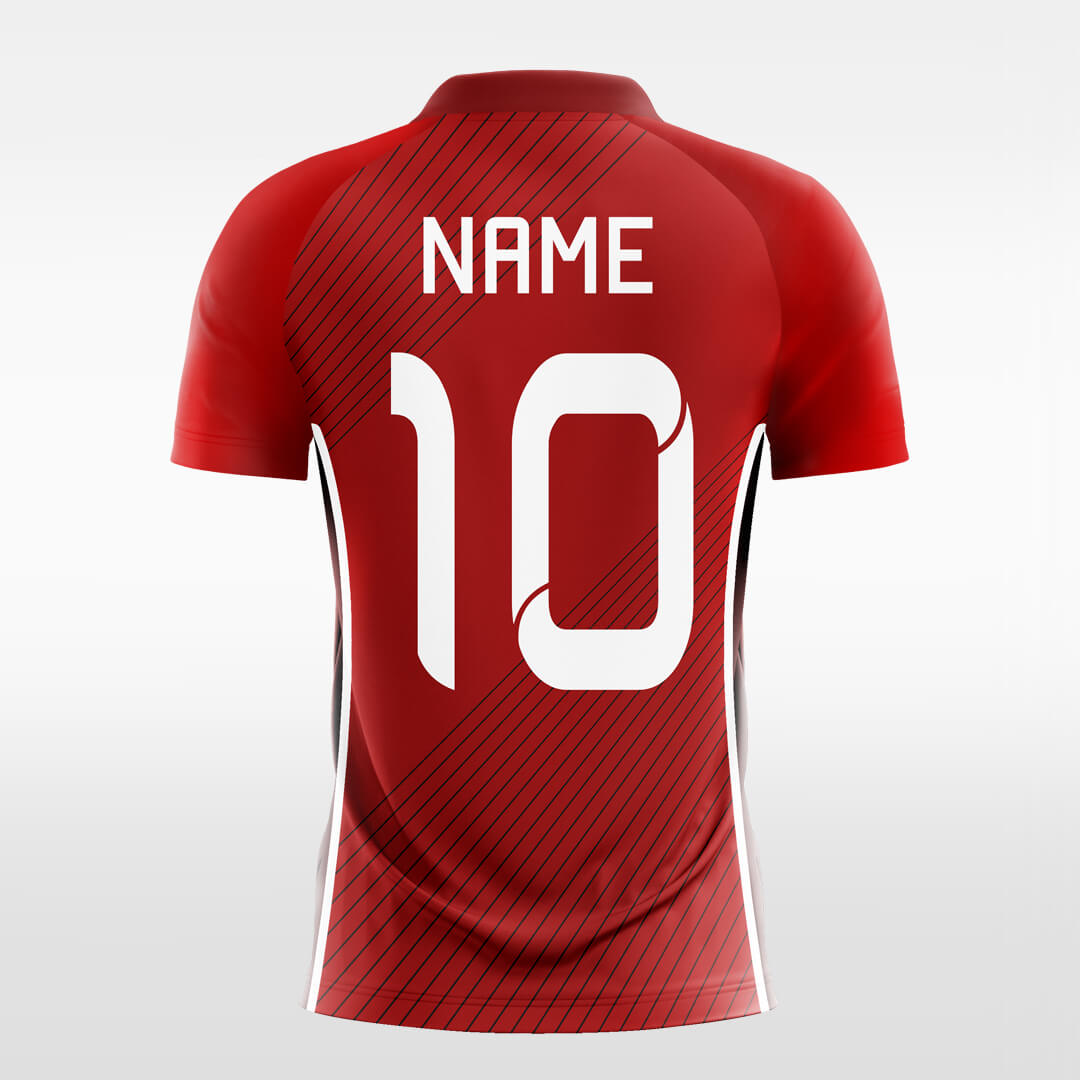 Custom Geometric Pulse Sublimation Soccer Tops Jersey