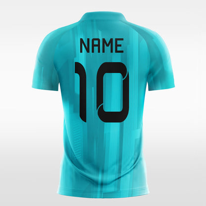 Custom Blue Ombre Print Sublimation Soccer Tops Jersey