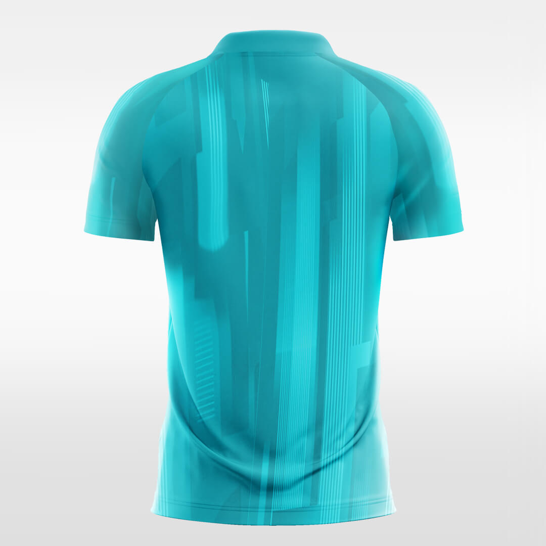 Custom Blue Ombre Print Sublimation Soccer Tops Jersey