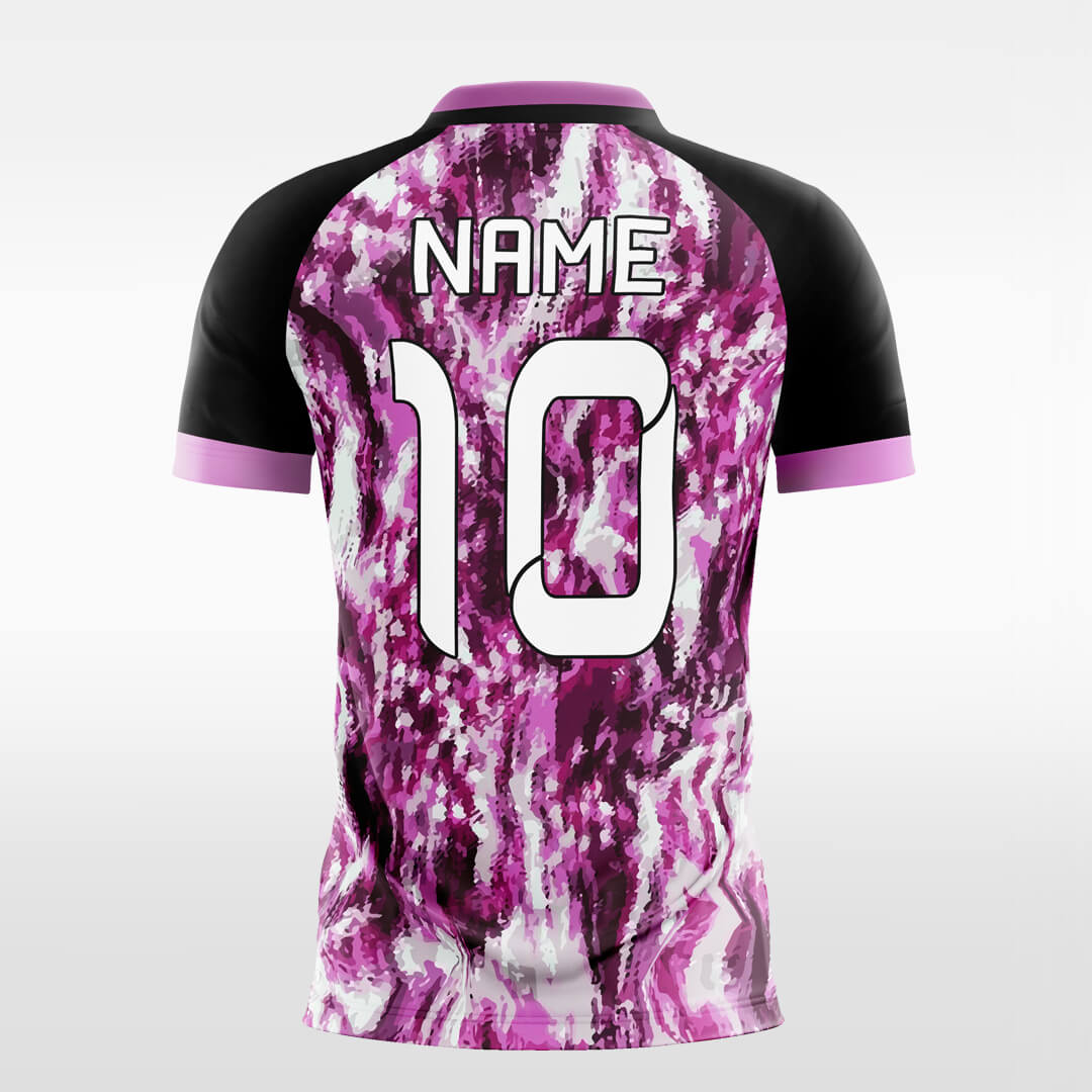 Custom Pastel Print V-neck Sublimation Soccer Top Jersey