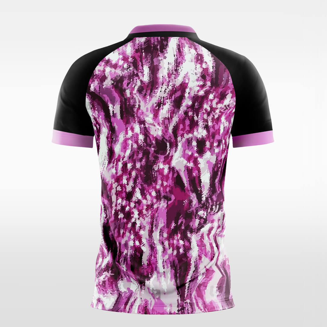 Custom Pastel Print V-neck Sublimation Soccer Top Jersey