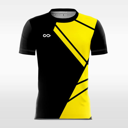 Custom Yellow Color Block Sublimation Soccer Tops Jersey