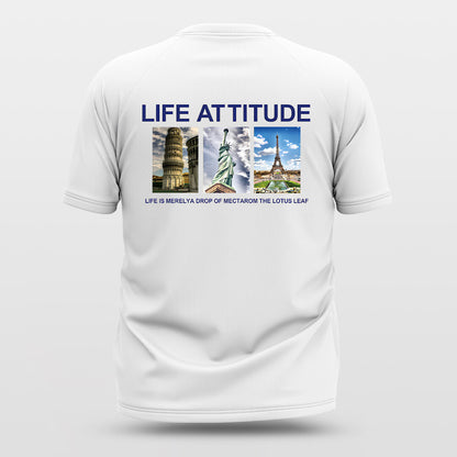 Historical Sites Print T-Shirt Casual Tees Tops BP-17