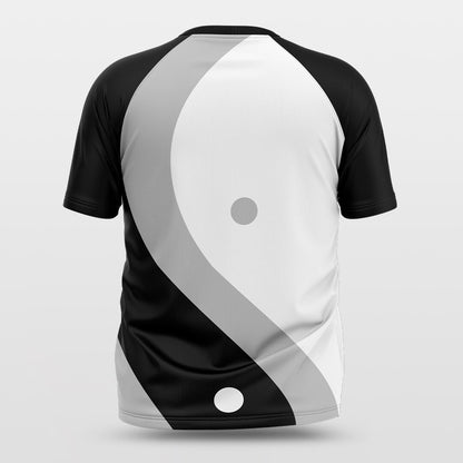 Tai Chi - Custom Short Sleeve Jersey Loose Shoulder Gradient