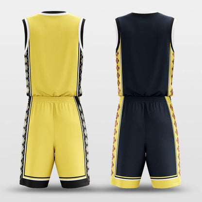 Custom The Square Continues Adult Youth Reversible Basketball Jersey Set