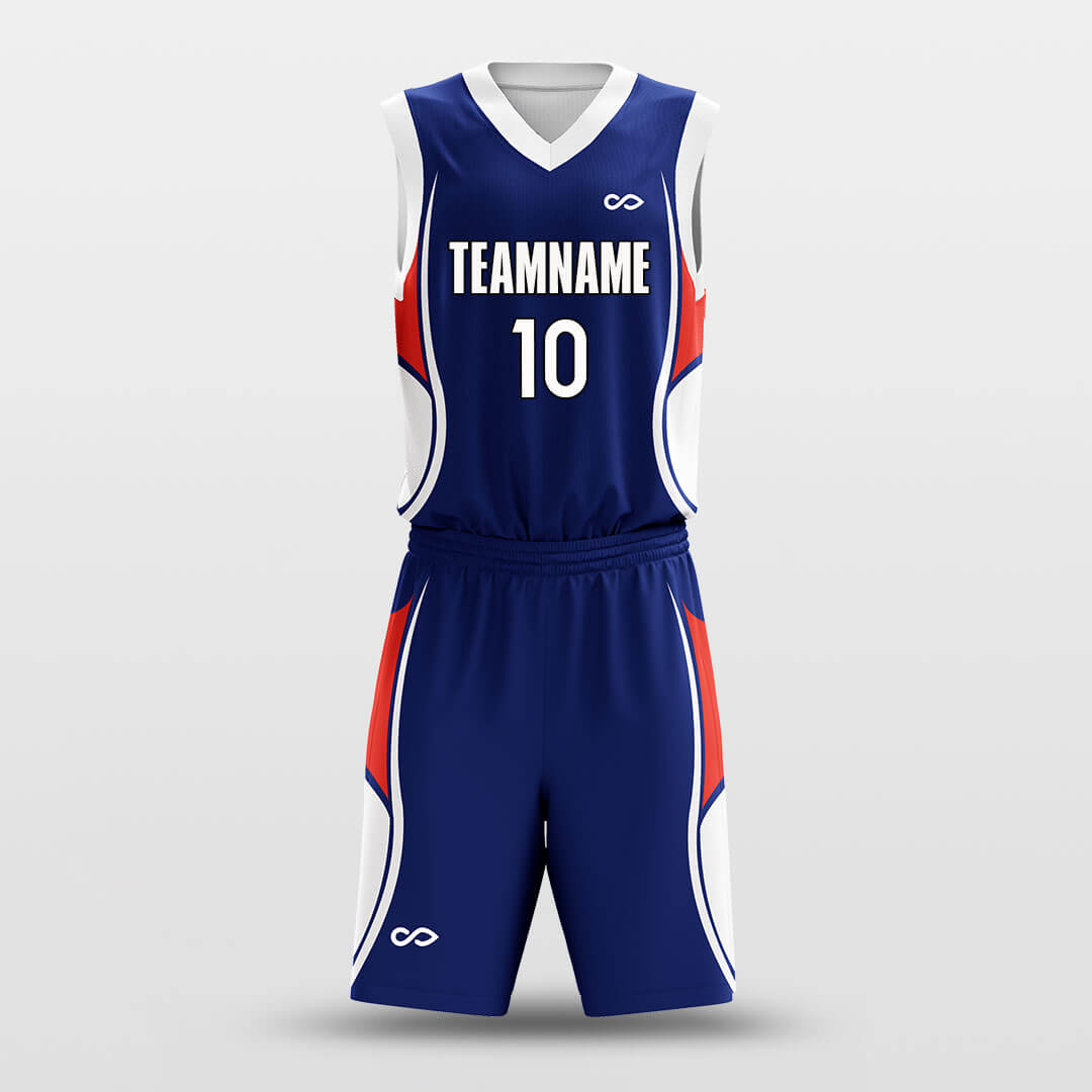 Custom Titan Blue Wave Mesh Personalized Basketball Jersey Set