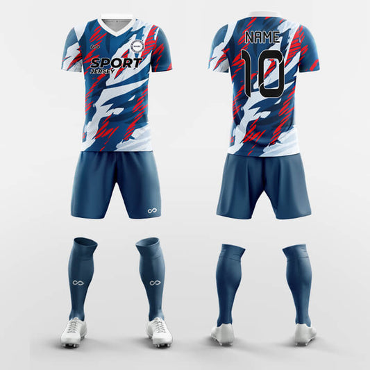 Custom Mountain Fancy Training Uniform Soccer Sets Jersey Kit