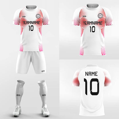 Custom Wave Point Soccer Jerseys Set Sublimated Design Kit