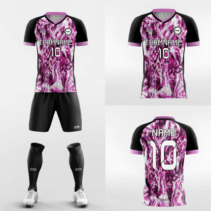 Custom Pastel Print Raglan Sleeve Training Uniform Soccer Sets Jersey Kit