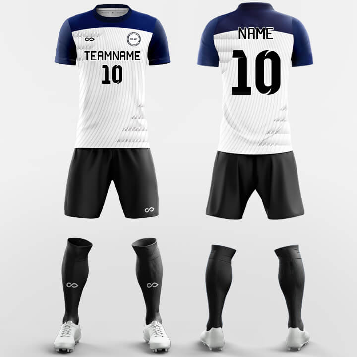 Custom Streamline Print Uniform Soccer Sets Jersey Kit