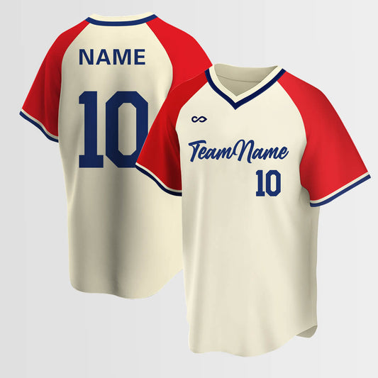 Customized Victor Sublimated Crewneck Baseball Jersey