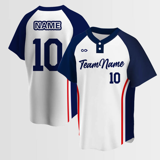 Customized Warrior Sublimated 2-Button Baseball Jersey