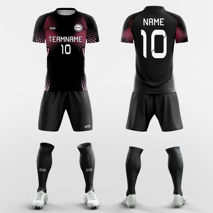 Custom Wave Point Soccer Jerseys Set Sublimated Design Kit