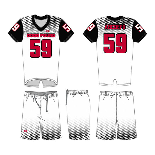 White Lightning - Custom American Football Jersey Set