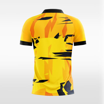 Custom Yellow Tabby Sport Soccer Tops Jersey