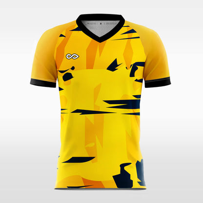 Custom Yellow Tabby Sport Soccer Tops Jersey